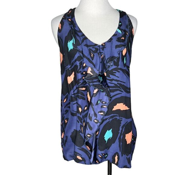 Eight Sixty Ruffle Tank Top Medium - Picture 1 of 6